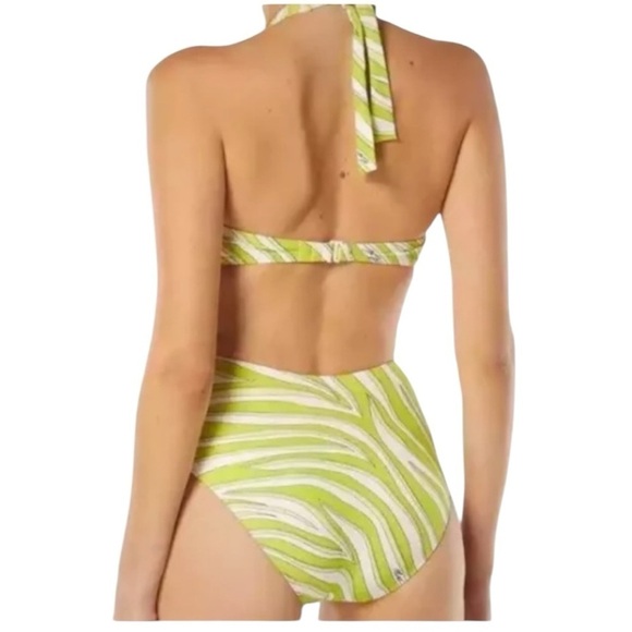 NWT Michael Kors Zebra Print Cutout One Piece Size 10 - Picture 2 of 5